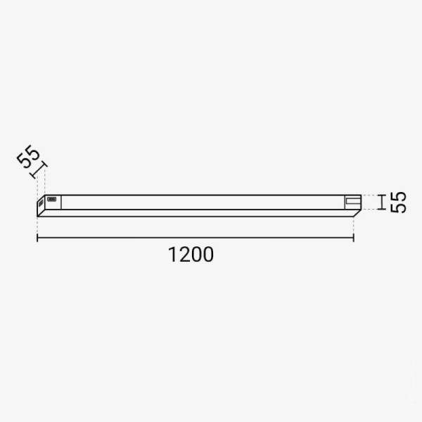 Linearna LED svjetiljka 50W CCT odabir boje svjetlosti - serijski poveziva