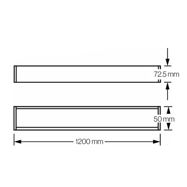 Linearna LED svjetiljka Cabail 40W 1.2 m Samsung LED 4400lm IP20 IK06 PF>09 UGR 21