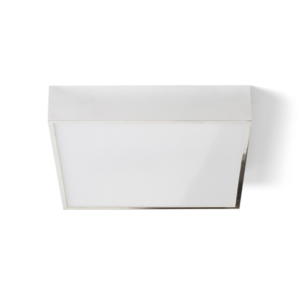 Merano 30 kvadratna stropna svjetiljka krom/mat akrilat 230V LED 16W IP44 3000K 1300 lm Ra 80