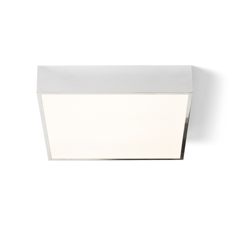 Merano 35 kvadratna stropna svjetiljka krom/mat akrilat 230V LED 24W IP44 3000K 1700 lm Ra 80