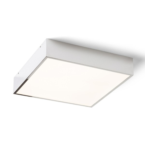 Merano 35 kvadratna stropna svjetiljka krom/mat akrilat 230V LED 24W IP44 3000K 1700 lm Ra 80