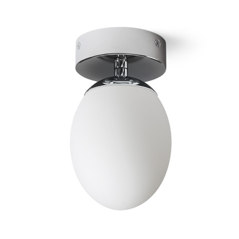 Merinque ovalna stropna svjetiljka opal staklo/krom 230V LED G9 9W IP44