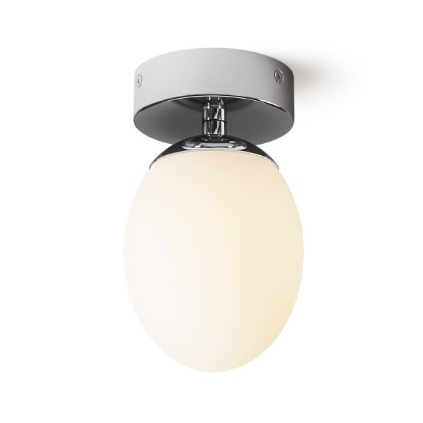 Merinque ovalna stropna svjetiljka opal staklo/krom 230V LED G9 9W IP44