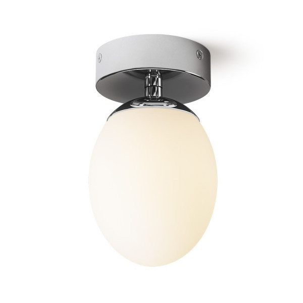Merinque ovalna stropna svjetiljka opal staklo/krom 230V LED G9 9W IP44