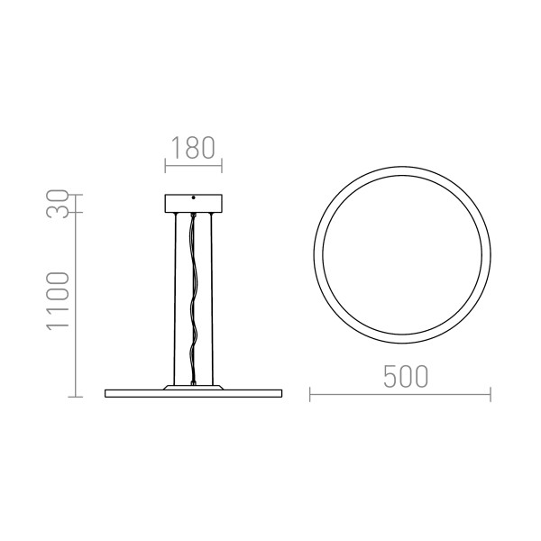 MONETA dimabilna LED visilica 230V LED 36W 3000K 2500Lm Ra 80 LED unutarnja rasvjeta R10581 - iDEAL LED | Led žarulje - LED rasvjeta iDEAL LED | Led žarulje - LED rasvjeta MONETA dimabilna LED visilica 230V LED 36W 3000K 2500Lm Ra 80