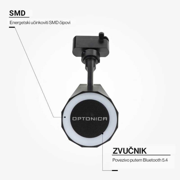 Monofazni tračni RGB LED reflektor sa zvučnikom 11W