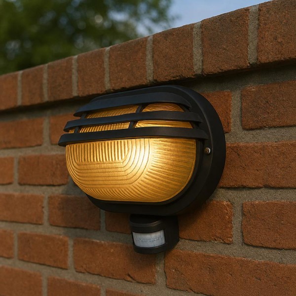 Nadgradna fasadna svjetiljka ORIKO E27 IP54 Senzor pokreta i luxomat LED zidna rasvjeta 013676 - iDEAL LED | Led žarulje - LED rasvjeta iDEAL LED | Led žarulje - LED rasvjeta Nadgradna fasadna svjetiljka ORIKO E27 IP54 Senzor pokreta i luxomat