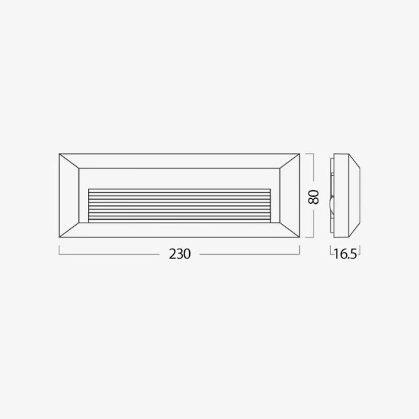 Nadgradna LED svjetiljka 1,8W 4000K IP65 96GRFLED02 - iDEAL LED | Led žarulje - LED rasvjeta iDEAL LED | Led žarulje - LED rasvjeta Nadgradna LED svjetiljka GRF02 1,8W 4000K IP65