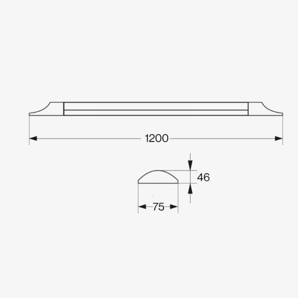 Nadgradna LED svjetiljka REMY 36W 1200 mm 3300 lm Nadgradna LED svjetiljka REMY 36W 1200 mm 3300 lm