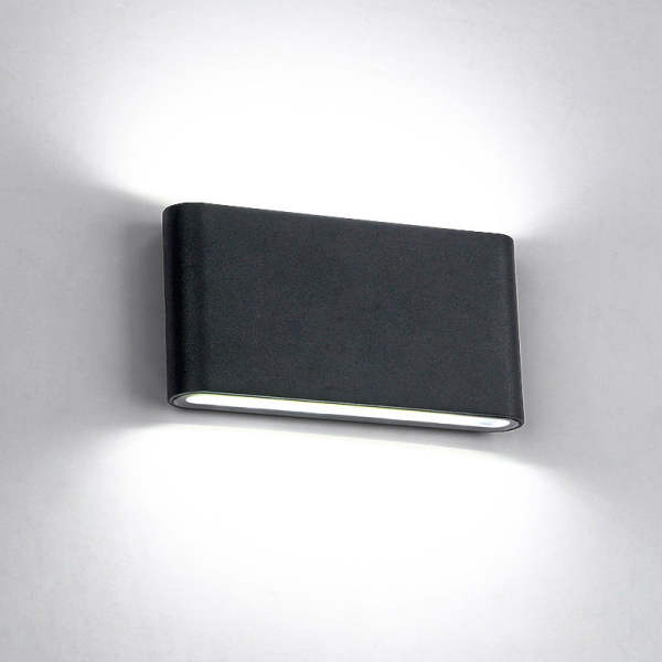 Nadgradna LED svjetiljka zaobljena 2X6W 4000K IP65 Rasvjeta gore/dole 969LEDW12 - iDEAL LED | Led žarulje - LED rasvjeta iDEAL LED | Led žarulje - LED rasvjeta Nadgradna LED svjetiljka zaobljena 2X6W 4000K IP65 Rasvjeta gore/dole