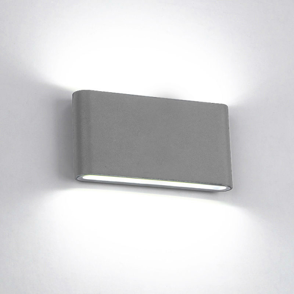 Nadgradna LED svjetiljka zaobljena 2X6W 4000K IP65 Rasvjeta gore/dole 969LEDW12 - iDEAL LED | Led žarulje - LED rasvjeta iDEAL LED | Led žarulje - LED rasvjeta Nadgradna LED svjetiljka zaobljena 2X6W 4000K IP65 Rasvjeta gore/dole