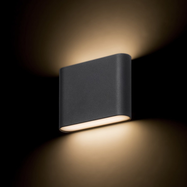 Nadgradna LED svjetiljka zaobljena 2X6W 4000K IP65 Rasvjeta gore/dole 969LEDW12 - iDEAL LED | Led žarulje - LED rasvjeta iDEAL LED | Led žarulje - LED rasvjeta Nadgradna LED svjetiljka zaobljena 2X6W 4000K IP65 Rasvjeta gore/dole