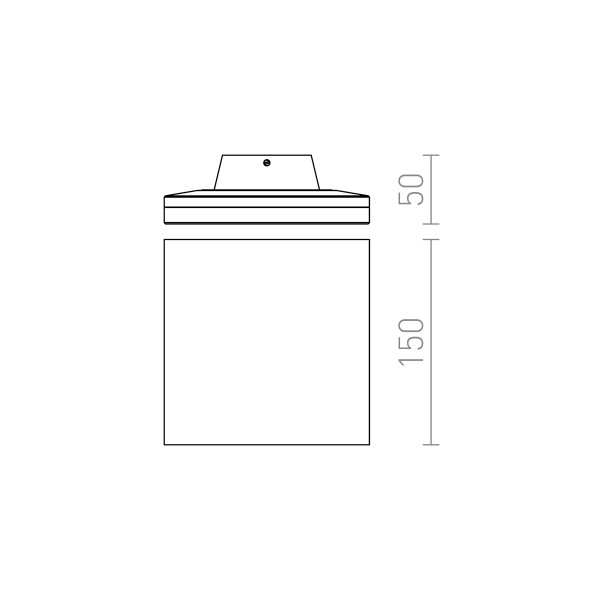 Nadgradna LED zidna LED svjetiljka ATHI 9.6W 230V IP54 3000K
