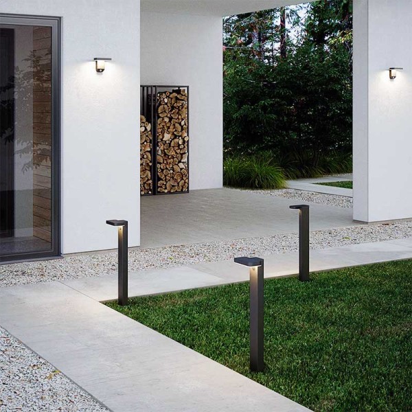 Nadgradna solarna LED svjetiljka 9W IP44 PIR senzor pokreta