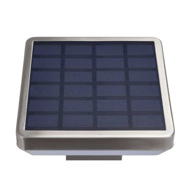 Nadgradna solarna LED svjetiljka LIGHT UP sa senzorom pokreta i luxomatom 4.4W 3000K IP44 INOX 9337 - iDEAL LED | Led žarulje - LED rasvjeta iDEAL LED | Led žarulje - LED rasvjeta Nadgradna solarna LED svjetiljka LIGHT UP sa senzorom pokreta i luxomatom 4.4W IP44 INOX