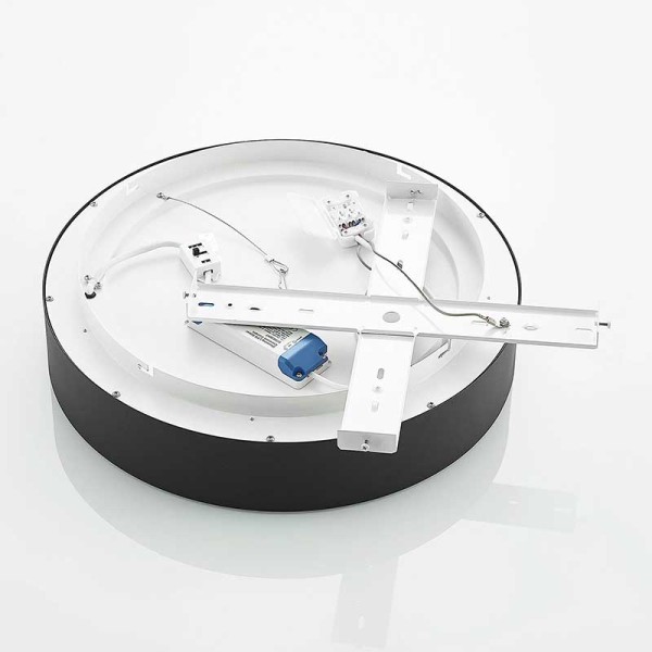 Crna nadgradna stropna LED svjetiljka DRAX 32 W 4000 K