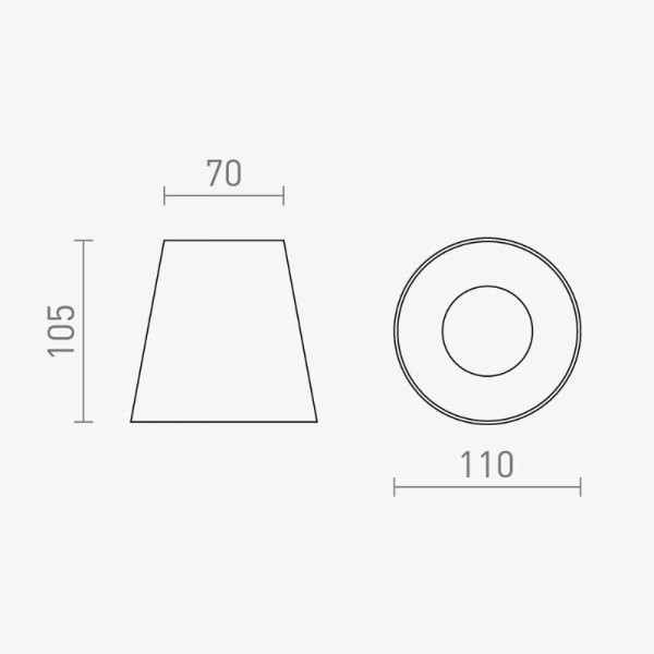 Nadgradna stropna svjetiljka beton GU10 Nadgradna stropna svjetiljka beton GU10
