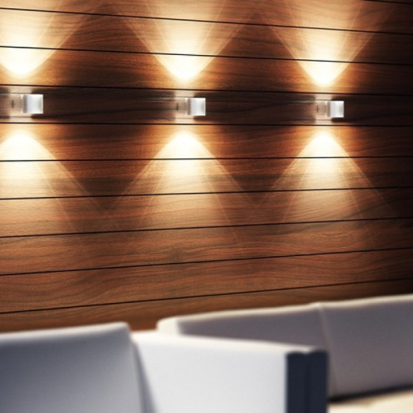 Nadgradna usmjerena LED svjetiljka s dvosmjernim osvjetljenjem MOIRE II aluminij 230V G9 IP54