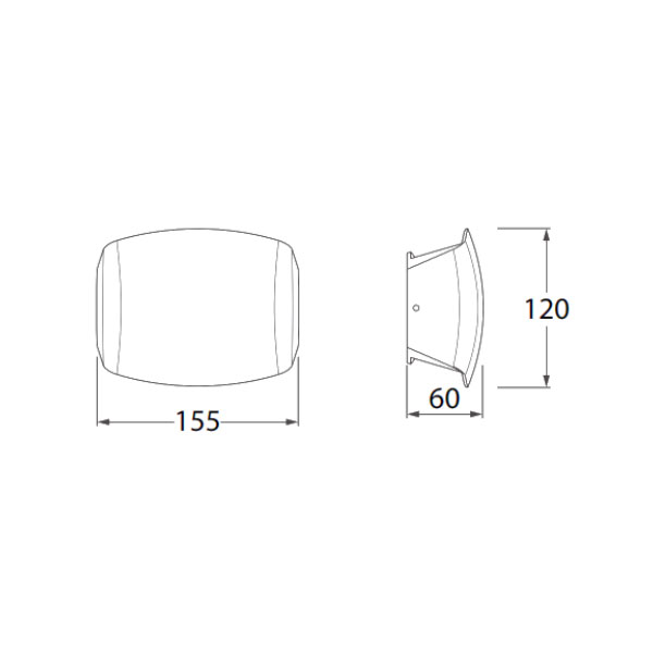 Nadgradna zidna LED svjetiljka 3,5W 4000K 400 lm 100-220V IP55