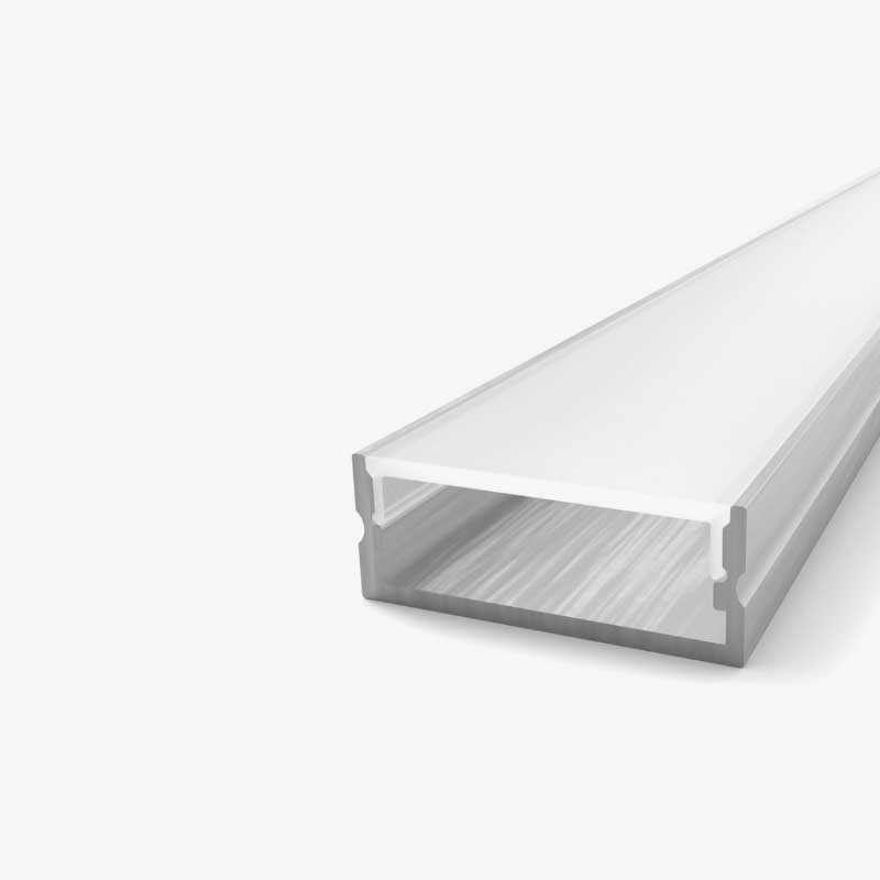 Nadgradni aluminijski profil opalno bijeli difuzor 23.2 x 9.7 mm