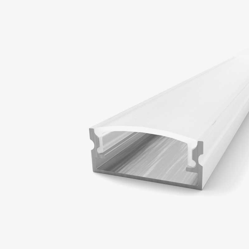 Nadgradni aluminijski profil prozirni difuzor 17.2 x7 mm