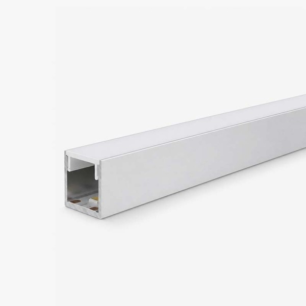 Nadgradni aluminijski profil za LED traku opalno bijeli difuzor 13 x 12 mm