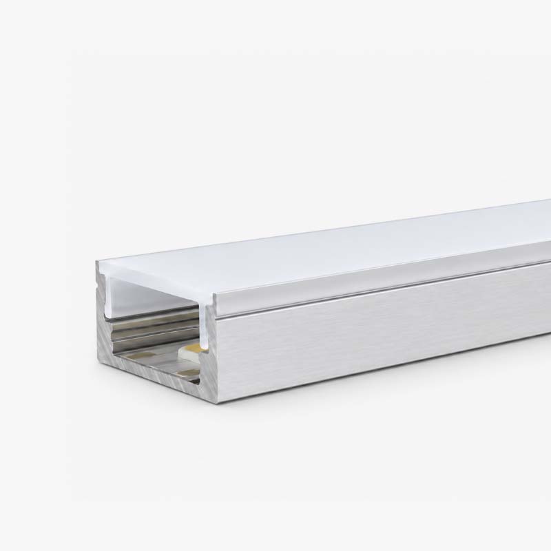 Nadgradni aluminijski profil za LED traku opalno bijeli difuzor 17.2 x 8 mm