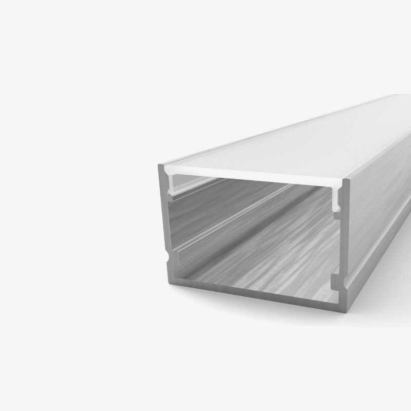 Nadgradni aluminijski profil za LED traku opalno bijeli difuzor 19.7 x 11 mm