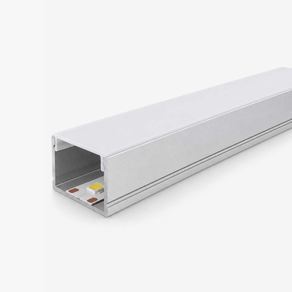 Nadgradni aluminijski profil za LED traku opalno bijeli difuzor 21 x 13 mm