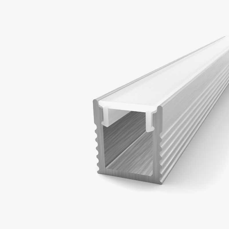 Nadgradni aluminijski profil za LED traku opalno bijeli difuzor 7.5 x 9 mm