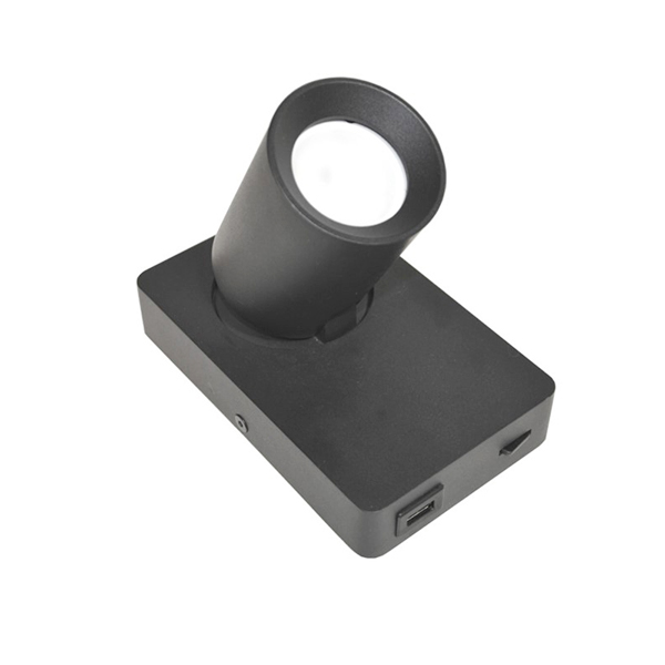 Nadgradni LED reflektor s USB utičnicom i prekidačem Taft 230V GU10 LED unutarnja rasvjeta 011176 - iDEAL LED | Led žarulje - LED rasvjeta iDEAL LED | Led žarulje - LED rasvjeta Nadgradni LED reflektor s USB utičnicom i prekidačem Taft 230V GU10