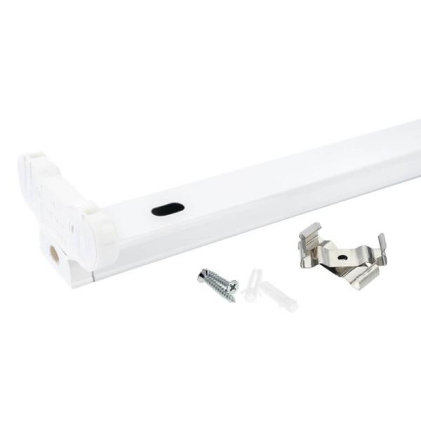 NADGRADNI NOSAČ ZA T8 LED CIJEV DVOSTRUKI 120cm IP20 LED cijevi OT6748 - iDEAL LED | Led žarulje - LED rasvjeta iDEAL LED | Led žarulje - LED rasvjeta NADGRADNI NOSAČ ZA T8 LED CIJEV DVOSTRUKI 120cm IP20