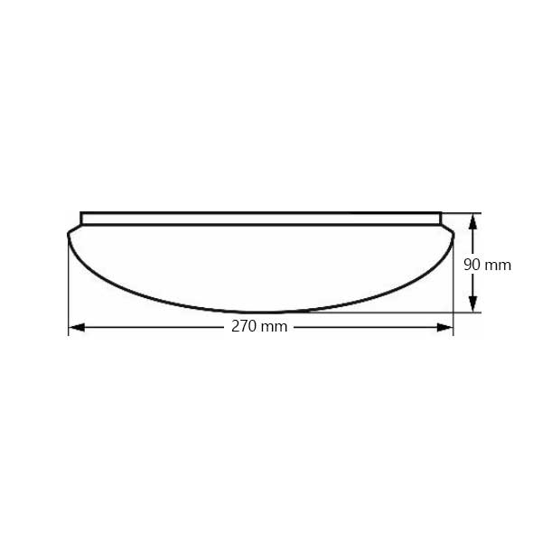 Niskonaponska plafonjera 24 VDC 12W 4500K 840lm IP20 Ø270