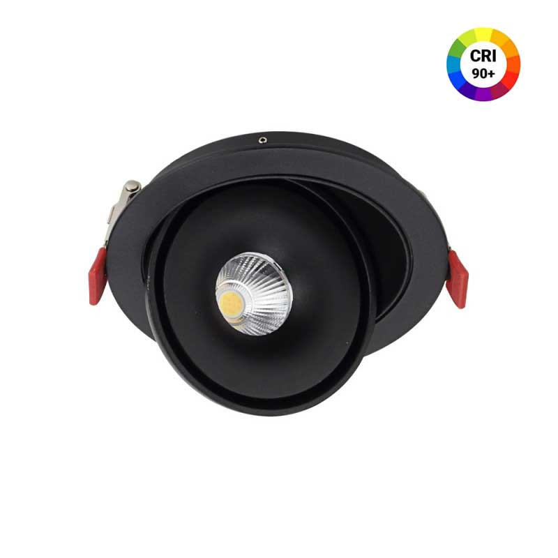 Okrugli ugradbeni LED reflektor rotirajući 10W CRI90+ CCT podesiva boja svjetlosti