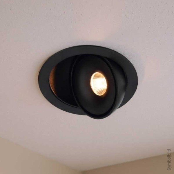 Okrugli ugradbeni LED reflektor rotirajući 10W CRI90+ CCT podesiva boja svjetlosti