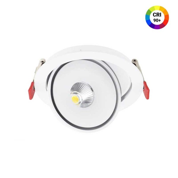 Okrugli ugradbeni LED reflektor rotirajući 10W CRI90+ CCT podesiva boja svjetlosti