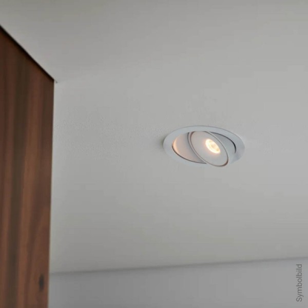 Okrugli ugradbeni LED reflektor rotirajući 10W CRI90+ CCT podesiva boja svjetlosti