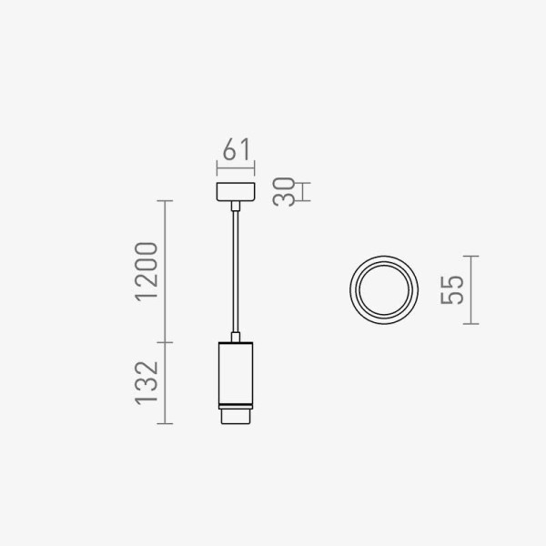 Optimus crna viseća svjetiljka GU10 10-50°