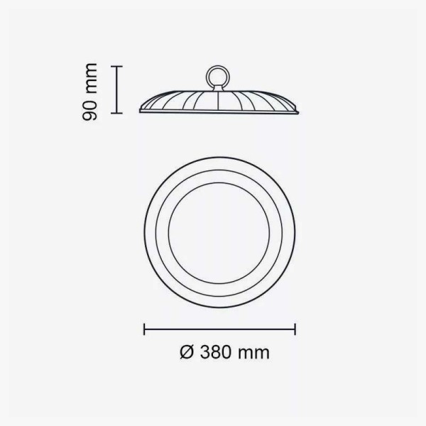 Ovjesna industrijska LED svjetiljka 200W...