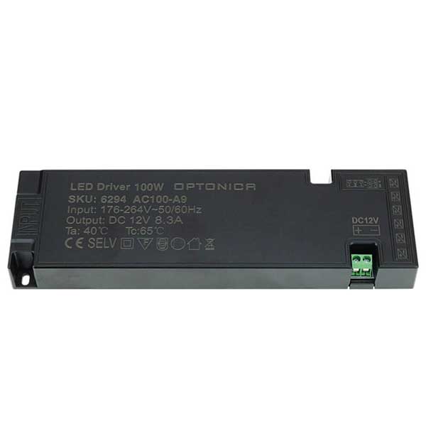 Plastično napajanje za ugradnju u namještaj 100W 12V DC