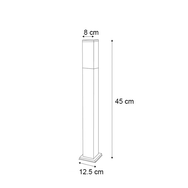 PODNA LED SVETILJKA 1x E27 65cm IP44 003520 - iDEAL LED | Led žarulje - LED rasvjeta iDEAL LED | Led žarulje - LED rasvjeta PODNA LED SVETILJKA 1x E27 45cm IP44
