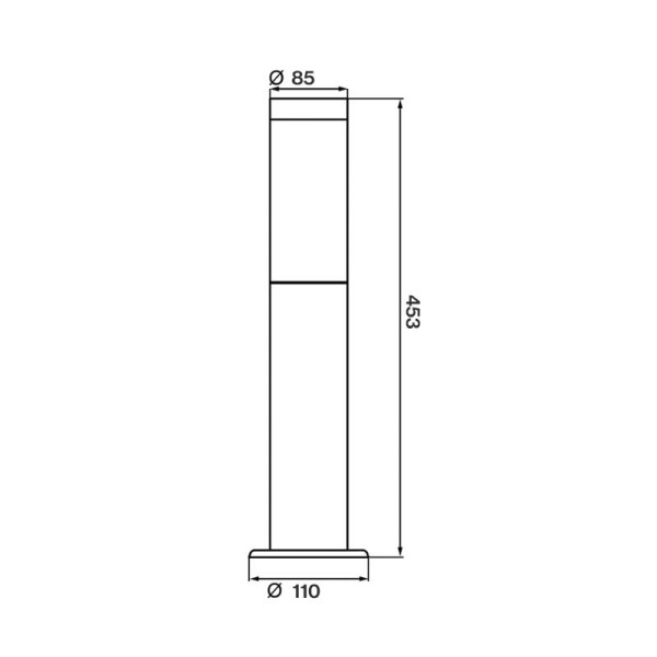 Podna LED svjetiljka Loopa E27 IP44 45 cm