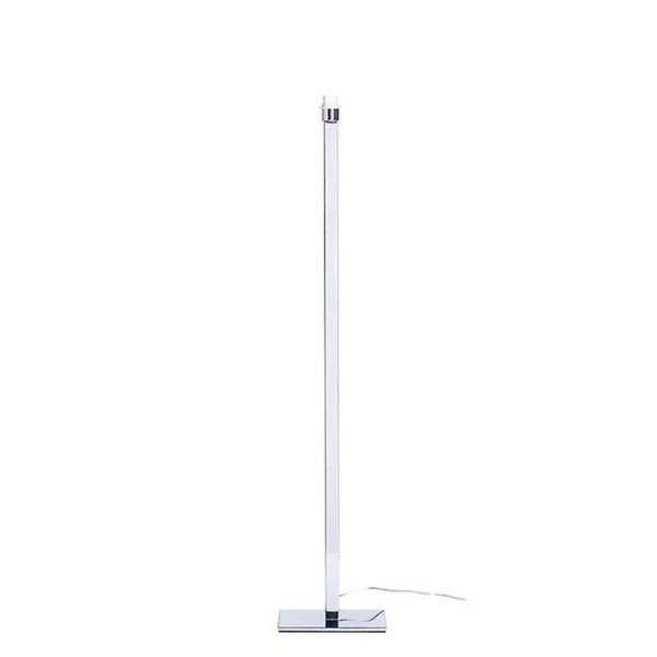 Podna LED svjetiljka PLaza S krom/strukturirano sjenilo E27