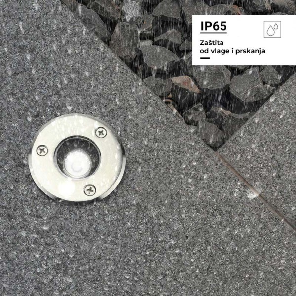 Ugradbena podna LED svjetiljka 1W IP68 220V AC