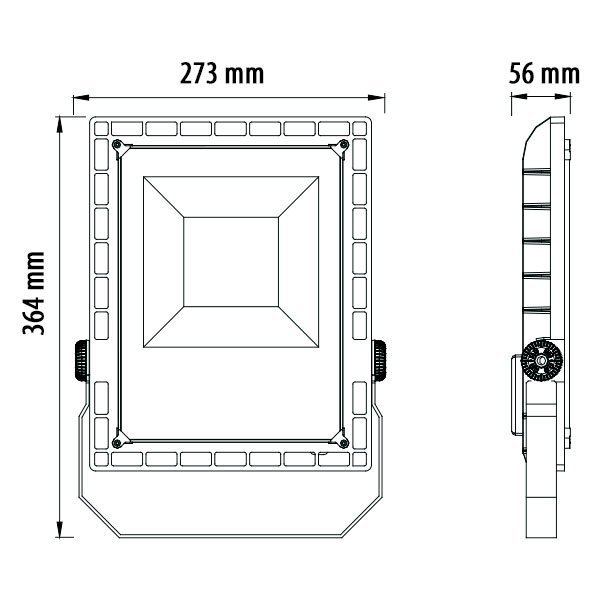Profesionalni LED reflektor za stadione 100W 10 000 lm IP65 5700K
