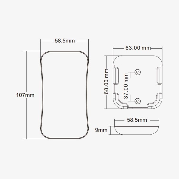 RF dimmer R8 RF daljinski upravljač za RGB/RGBW LED trake – 4 zone za jednobojne LED trake 5-36V R8 RF daljinski upravljač za RGB/RGBW LED trake – 4 zone