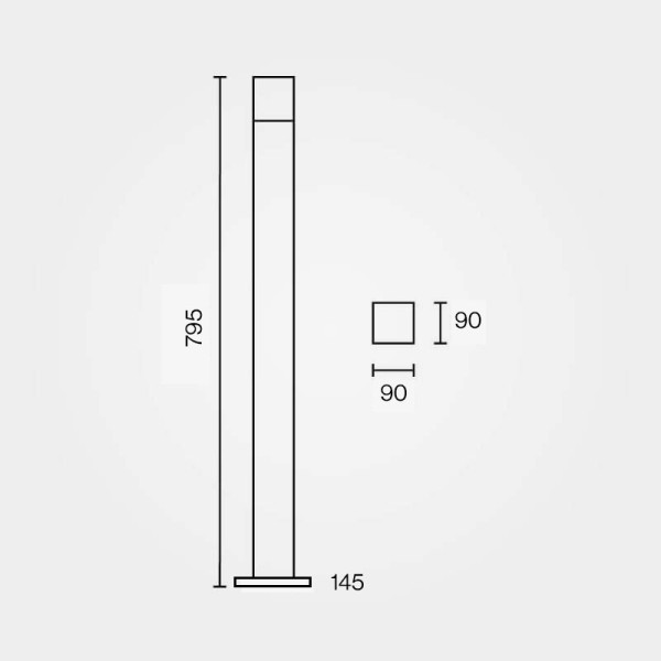 Rasvjetni stup Santa 80 cm E27 IP54