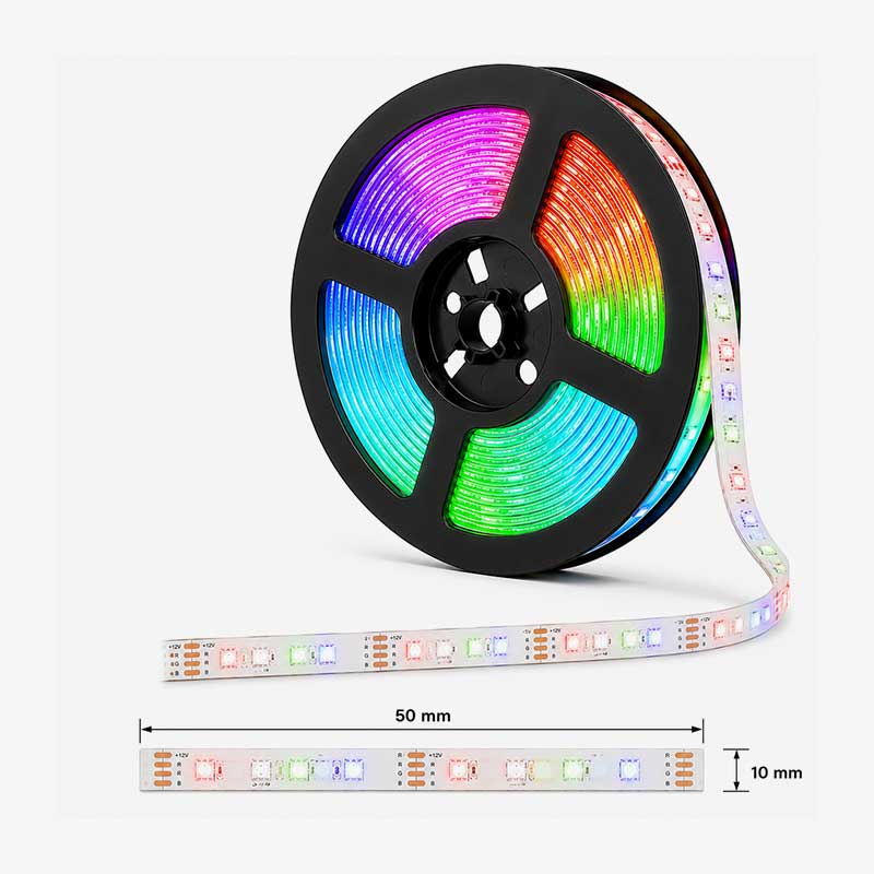 RGB LED traka 12V 14.4 W/m 60 SMD/m IP54