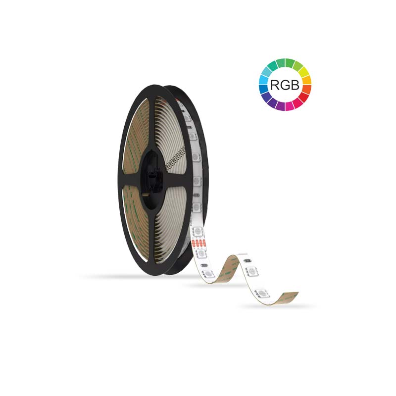 RGB LED traka 12V 7.2 W/m 30 SMD/m 5050 IP20 - Kolut 5 metara
