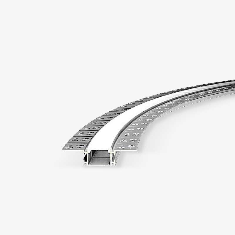 Savitljivi Aluminijski profil za LED traku ugradbeni 2 metra 52x15x15.5 mm